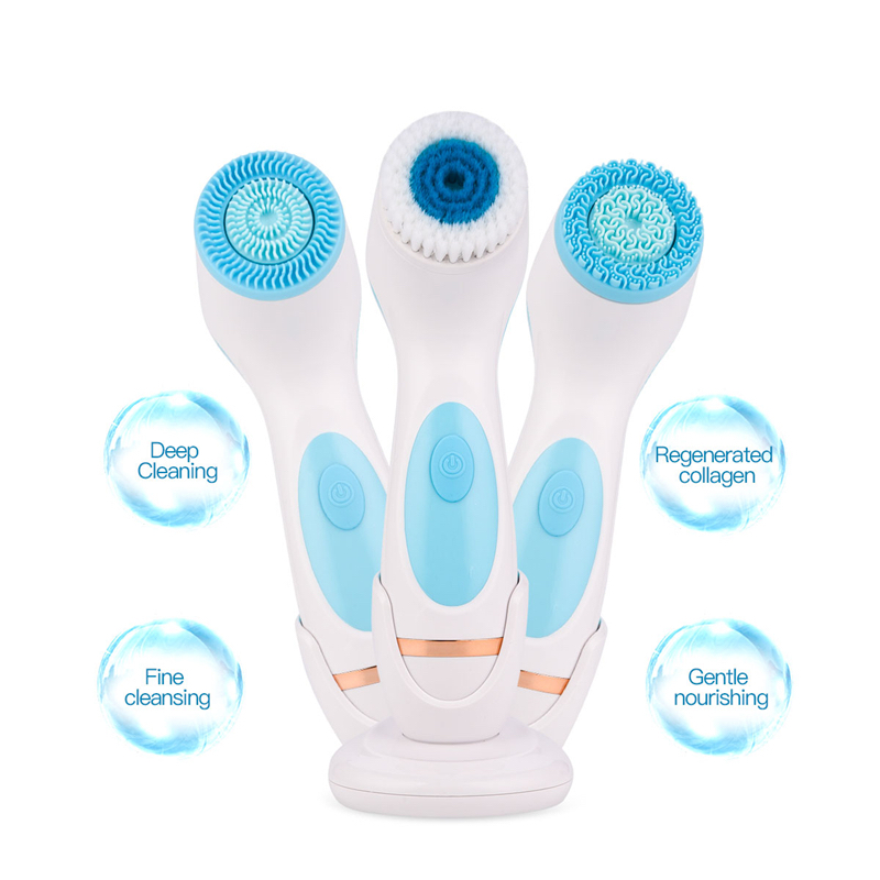Dry Brush Body - Escova de limpeza facial esfoliante rotação