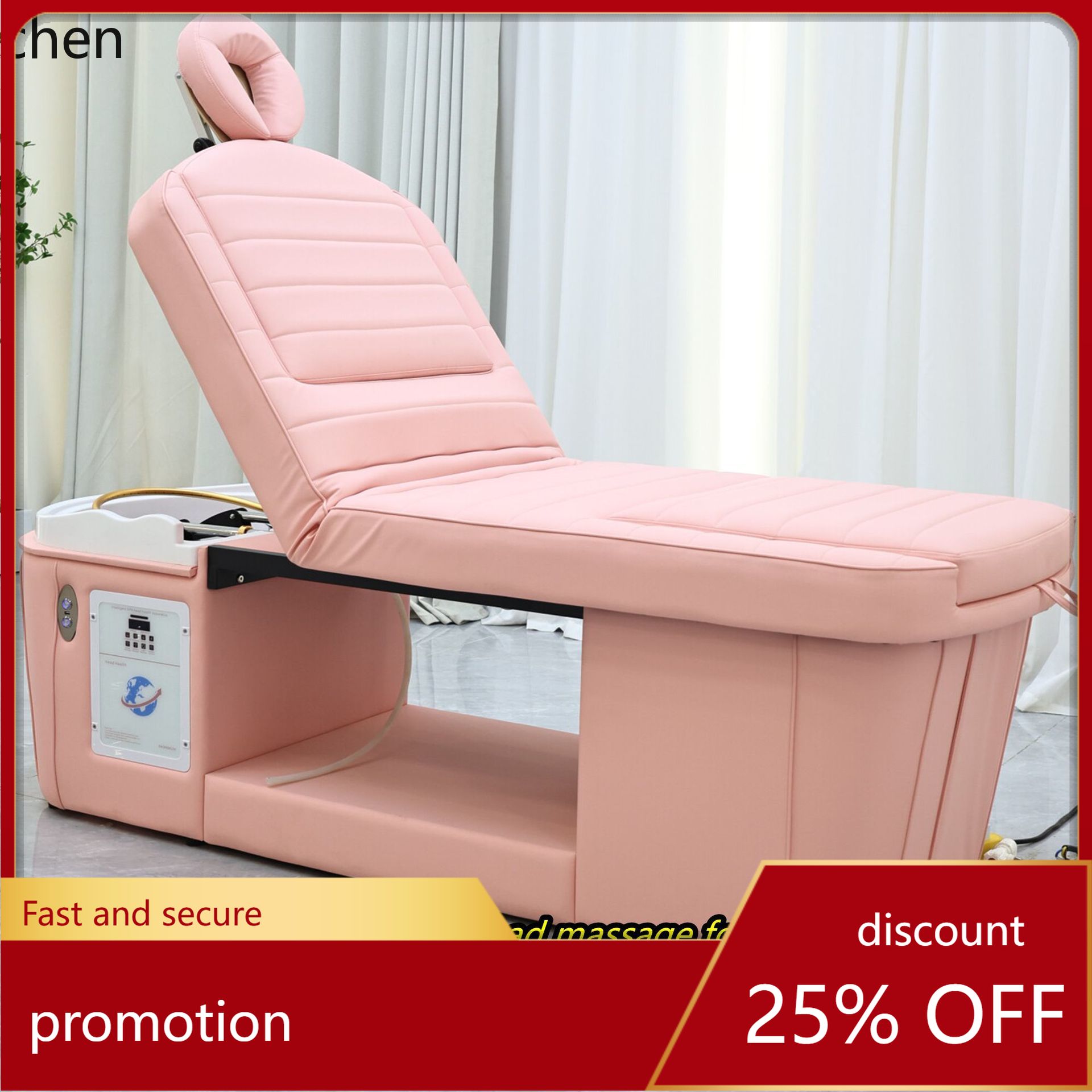 Cama de shampoo ajustável para - Spa Wellness Beauty avaliação e preço