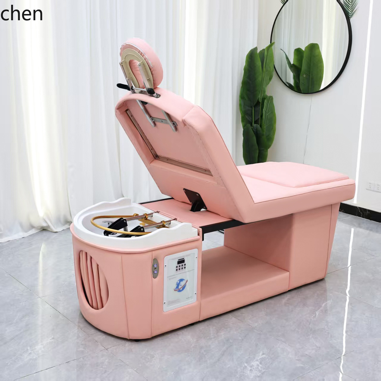 Cama de shampoo ajustável para - Spa Wellness Beauty avaliação e preço