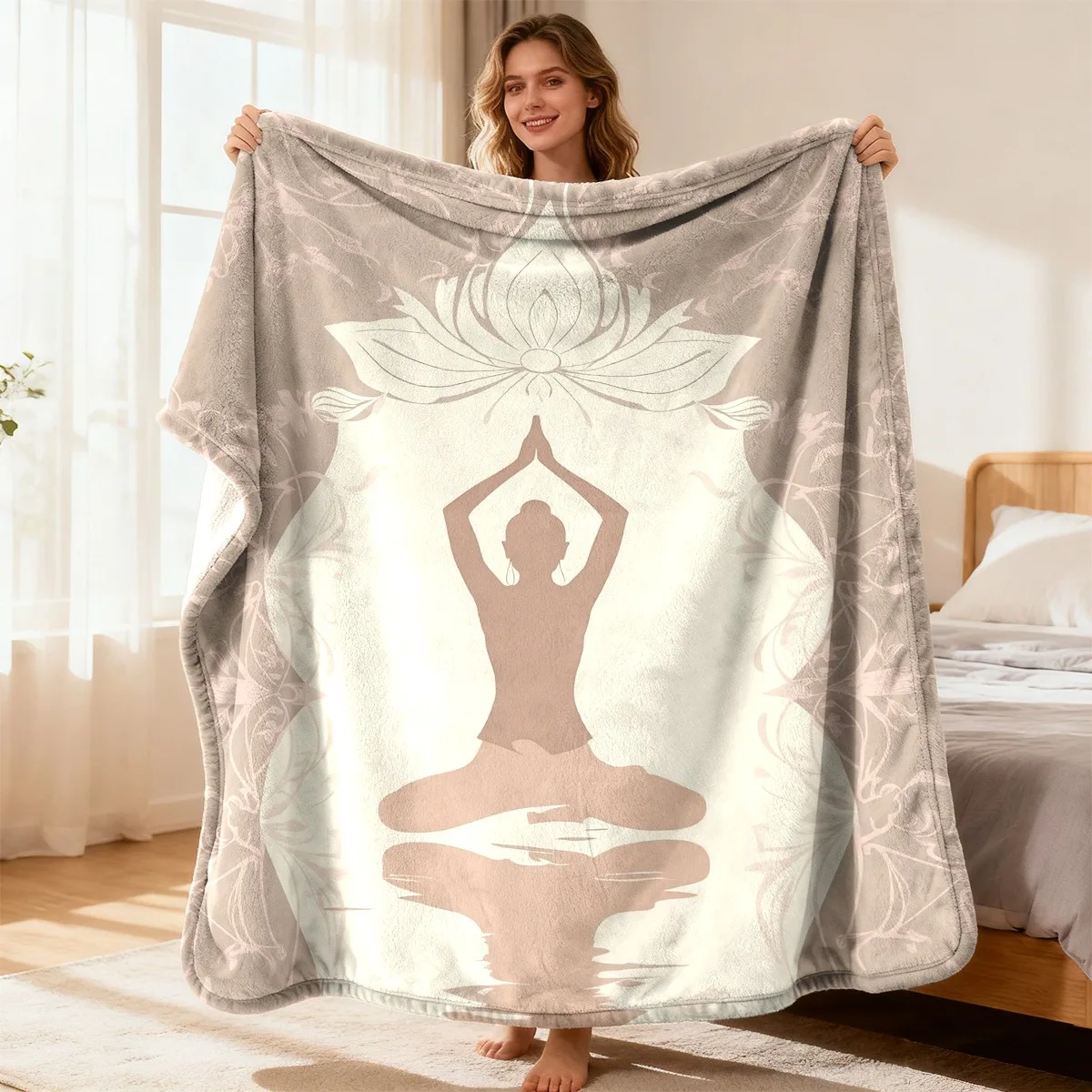 Manta Luxuosa de Yoga e Medita - Spa Wellness Yoga avaliação e preço