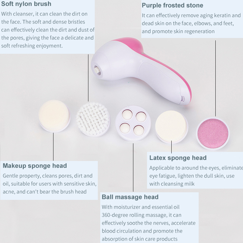 Escova de Limpeza Facial 5 em  - Dry Brush Body avaliação e preço